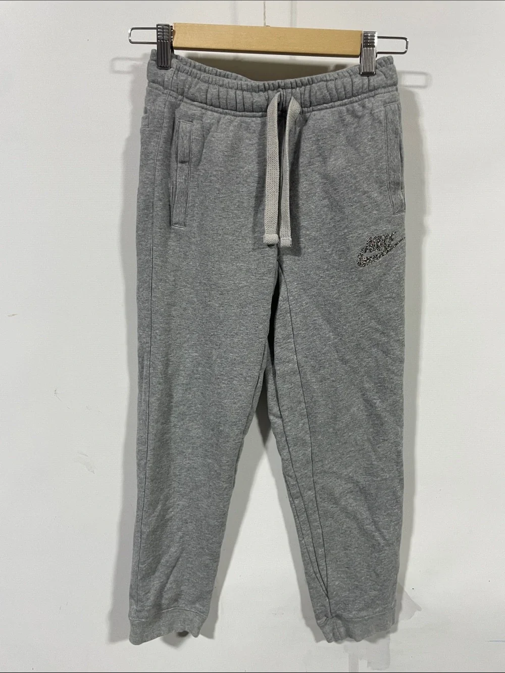Nike Kids Gray Fleece Jogger Sweatpants